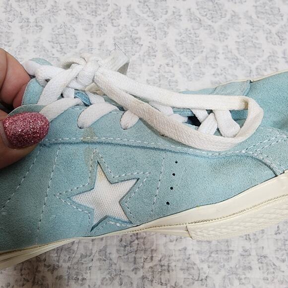Converse One Star Ox x Golf Wang Le Fleur Clearwater Blue Sneakers Size 7 - Picture 4 of 5